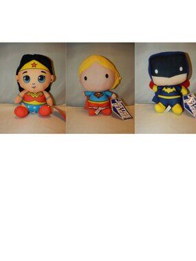 Justice League " Super Girls" Plush Bundle – Wonder Woman, Batgirl, & Supergirl